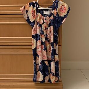 Old Navy Kids Dress - Navy and Peach Floral
